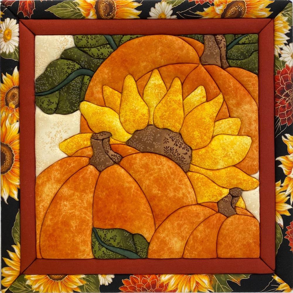 October Harvest Quilt-Magic No Sew Wall Hanging Kit