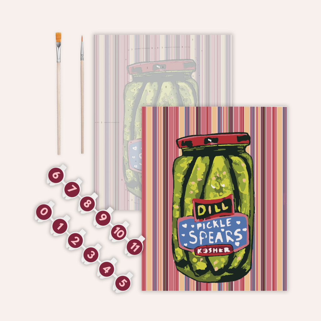 Dill Pickle Spears - Paint by Numbers Kit