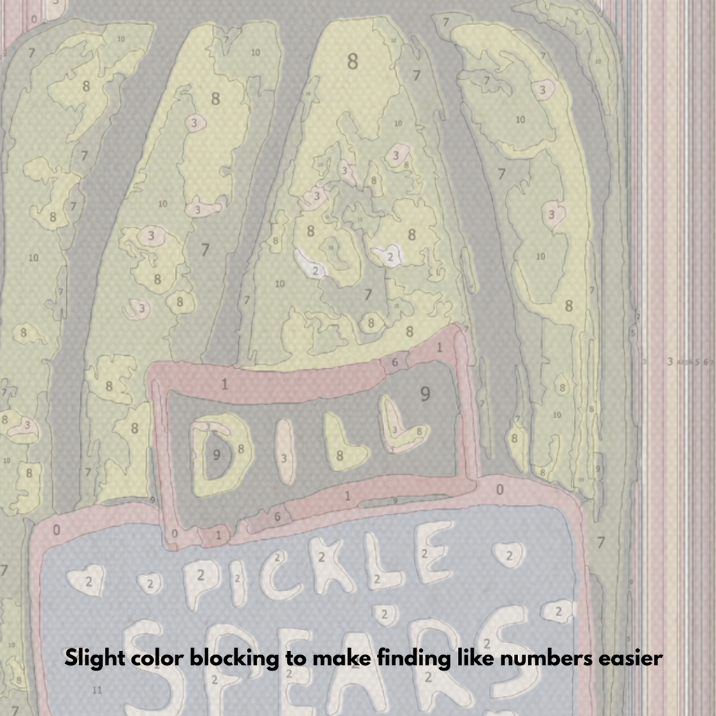 Dill Pickle Spears - Paint by Numbers Kit