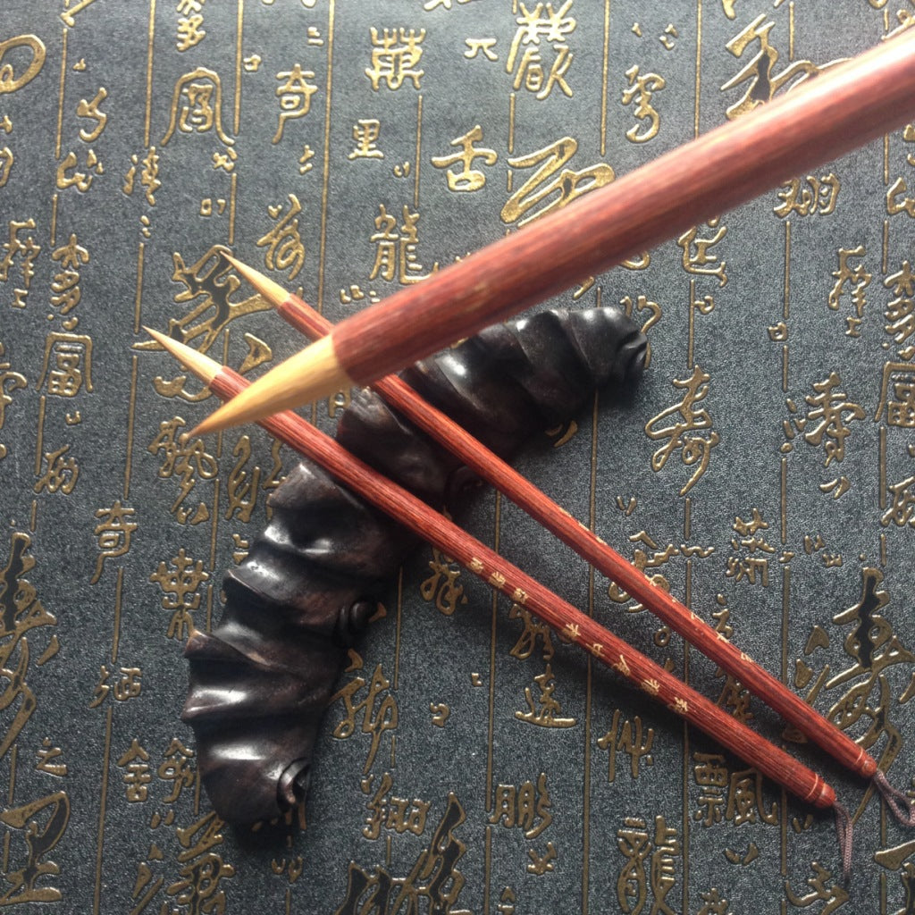 Red Sandalwood Teeny Hook Line Calligraphy Pen.