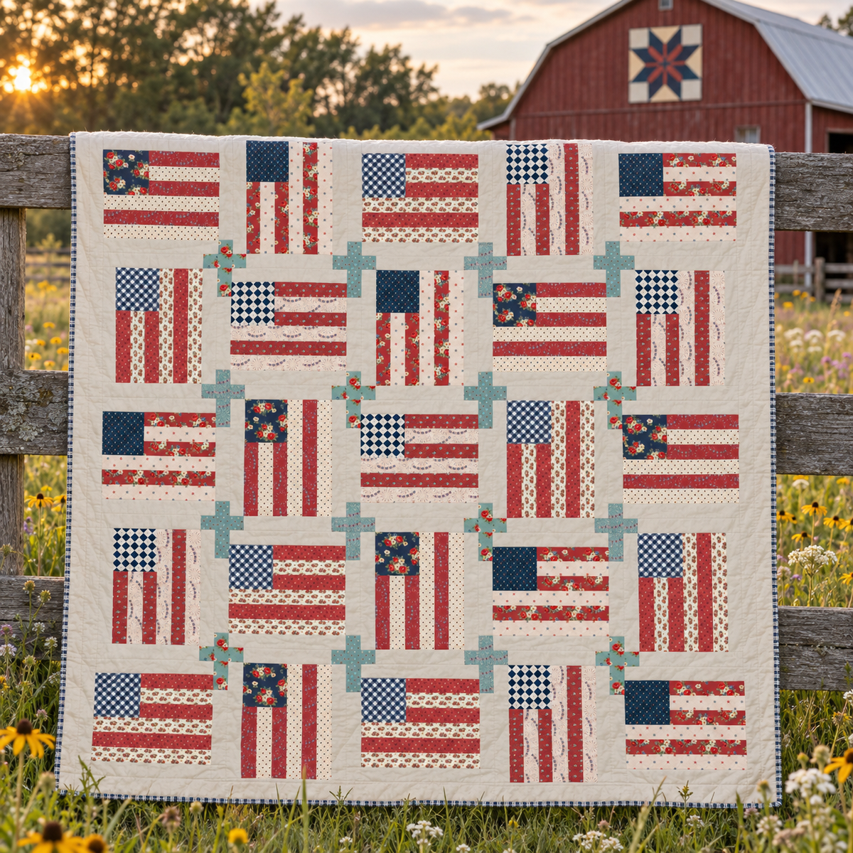 God and Country Quilt Kit