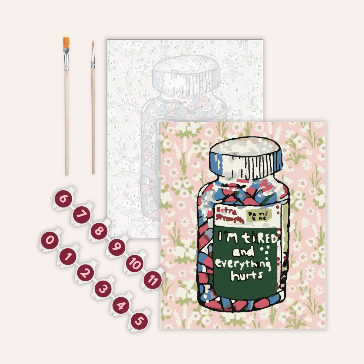 I’m Tired & In Pain - Paint by Numbers Kit