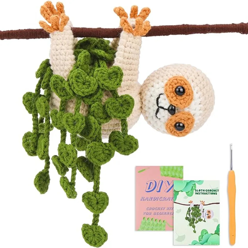 Beginner Crochet Kit Complete Supplies Video Tutorial DIY Craft