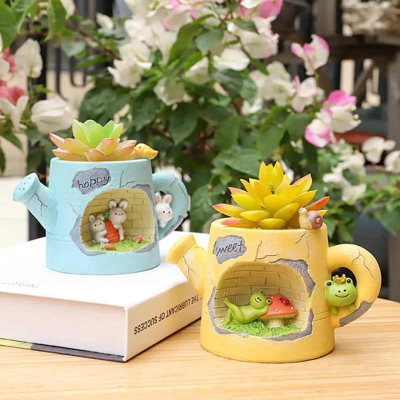 Kawaii Watering Can Cuties Plant Holder