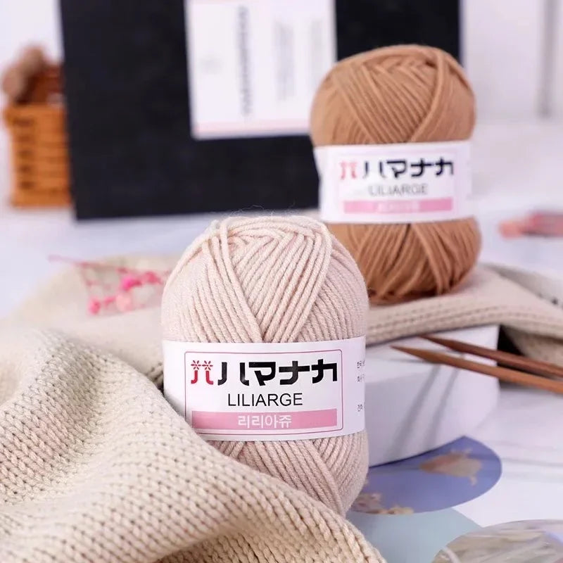 Soft Cotton Baby Yarn Thick Velvet Crochet Knitting Wool