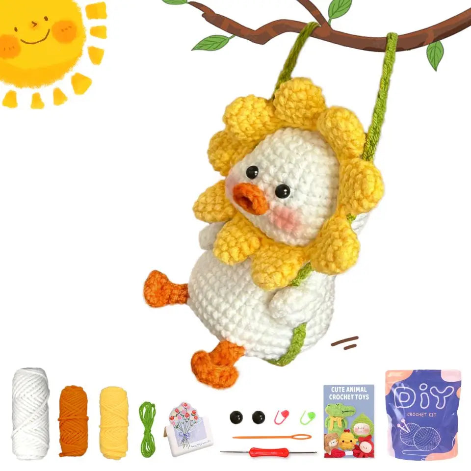 Animal Crochet Kit Beginner Starter Set DIY Knitting Supplies