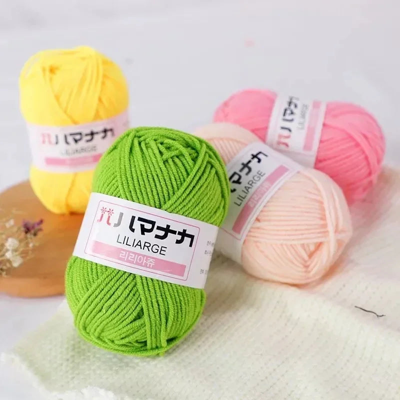 Soft Cotton Baby Yarn Thick Velvet Crochet Knitting Wool