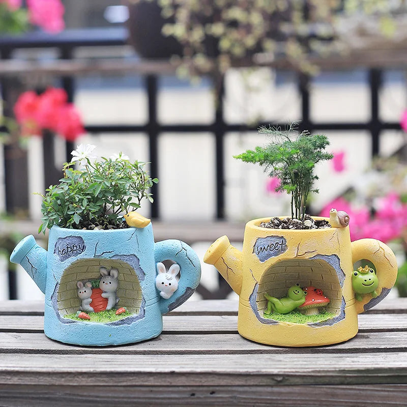 Kawaii Watering Can Cuties Plant Holder