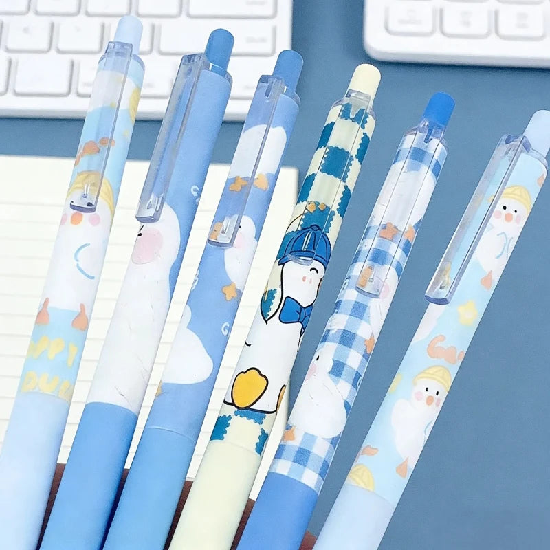 Kawaii Milord Aylesbury Ducky Pens 6PCS
