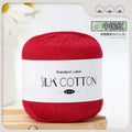 Silk Cotton Milk Yarn Soft Crochet Knitting Thread 50g