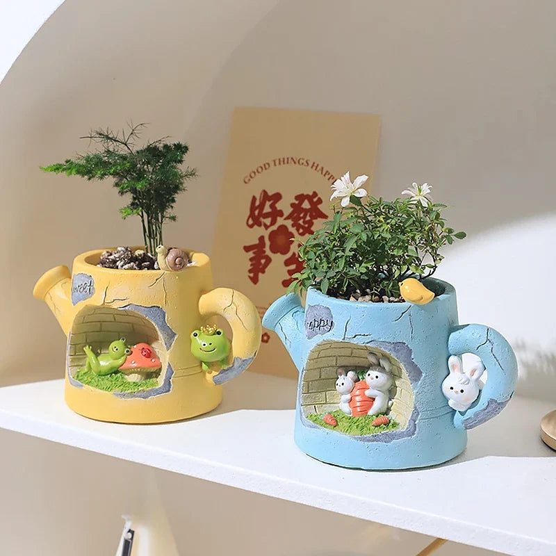Kawaii Watering Can Cuties Plant Holder