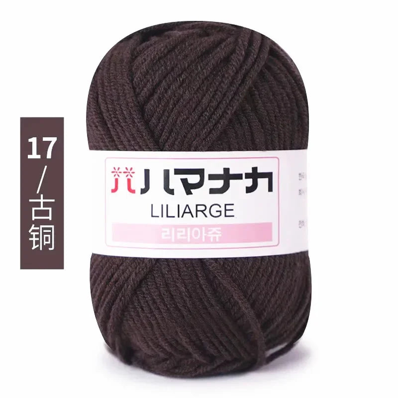 Soft Cotton Baby Yarn Thick Velvet Crochet Knitting Wool