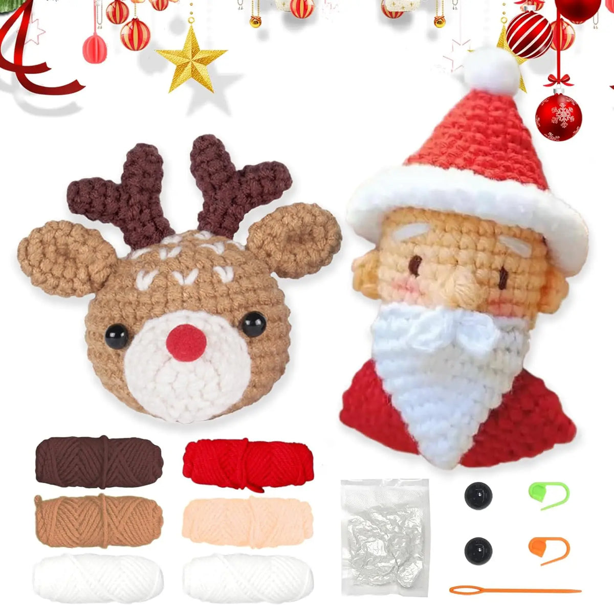 Animal Crochet Kit Beginner Starter Set DIY Knitting Supplies