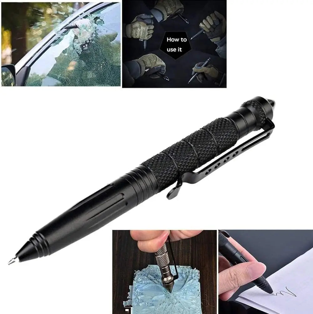 Tactical Pen Self Defense Glass Breaker Tungsten Steel Writing