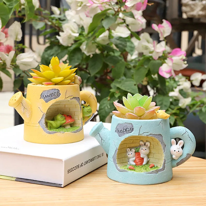 Kawaii Watering Can Cuties Plant Holder