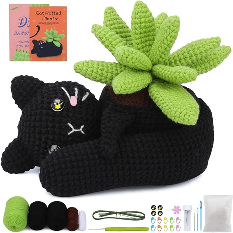 Beginner Crochet Kit Complete Supplies Video Tutorial DIY Craft