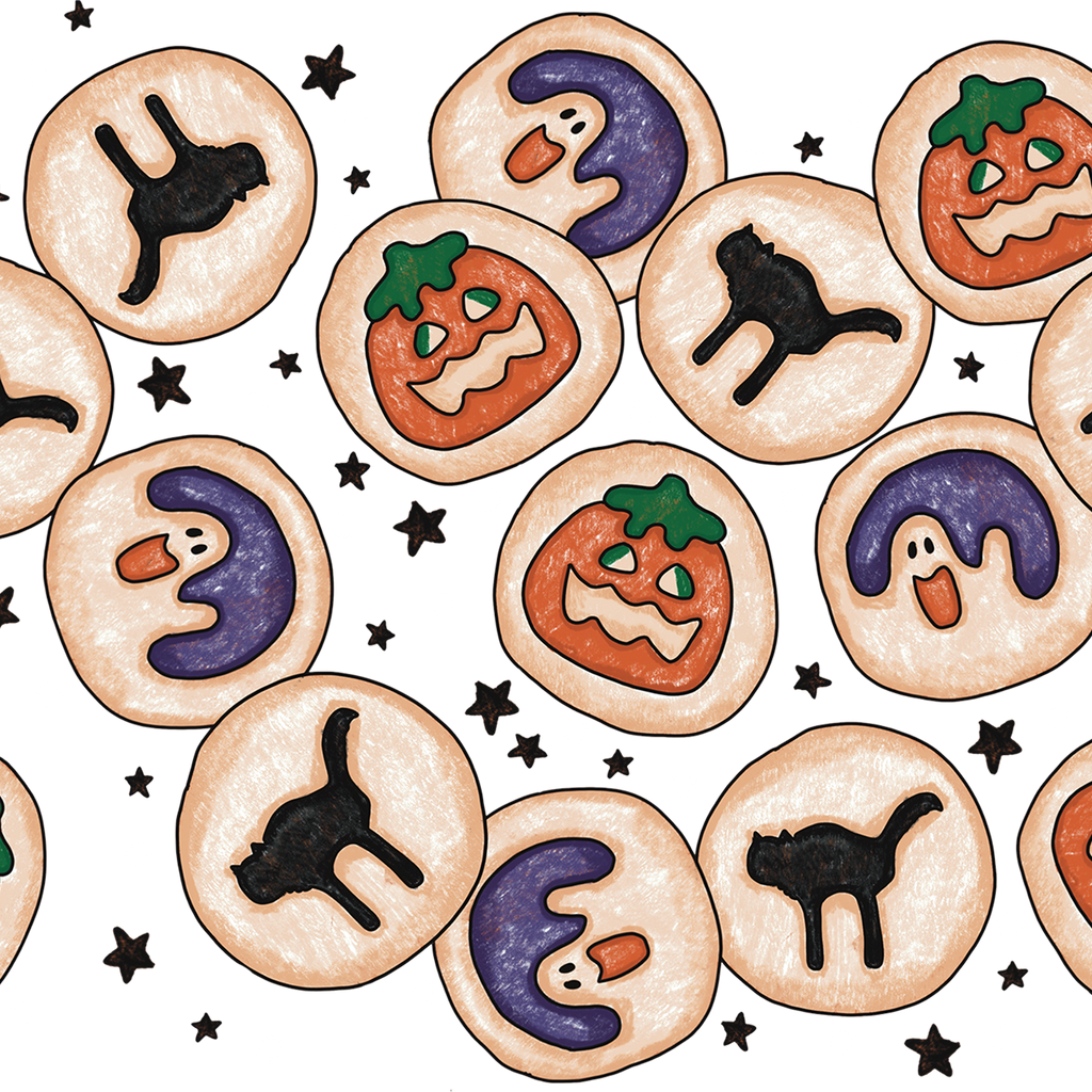Spooky Sugar Cookies Glass Cups