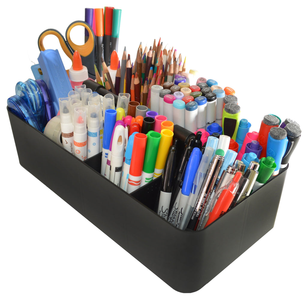 Enjoy Organizer - Stackable Portable Plastic Caddy with Handle | Desk, Makeup, Dorm Caddy(Made In Usa)