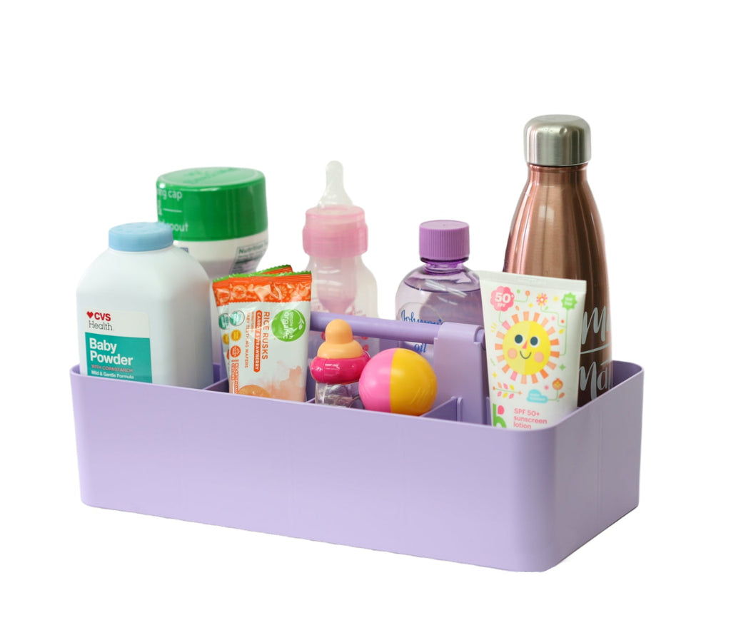 Enjoy Organizer - Stackable Portable Plastic Caddy with Handle | Desk, Makeup, Dorm Caddy(Made In Usa)