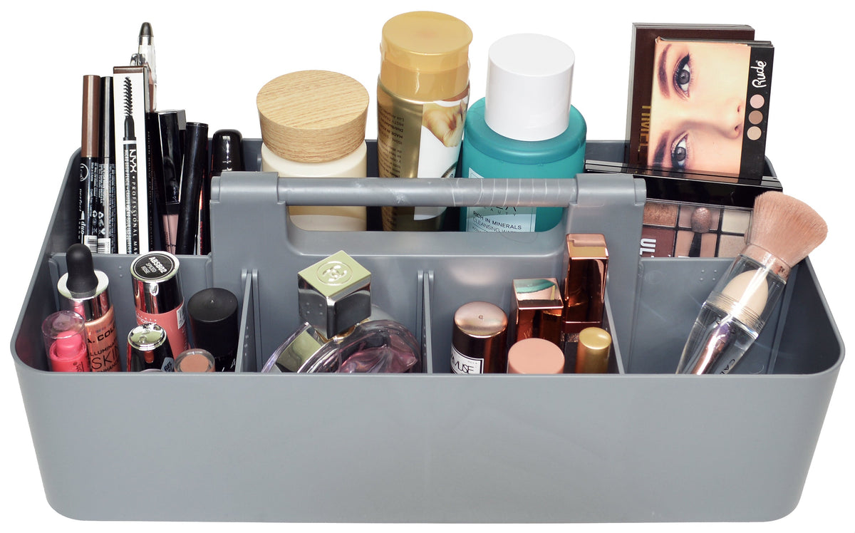 Enjoy Organizer - Stackable Portable Plastic Caddy with Handle | Desk, Makeup, Dorm Caddy(Made In Usa)