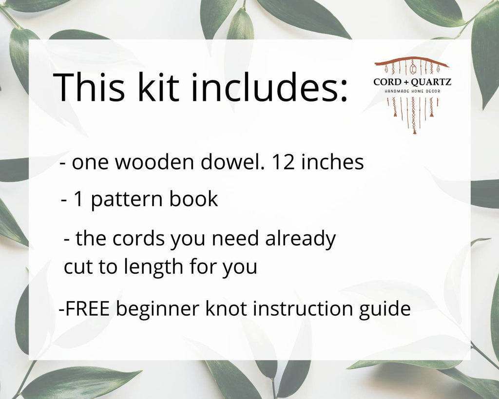 "May" Macramé Wall Hanging DIY Kit – Beginner-Friendly Boho Home Decor