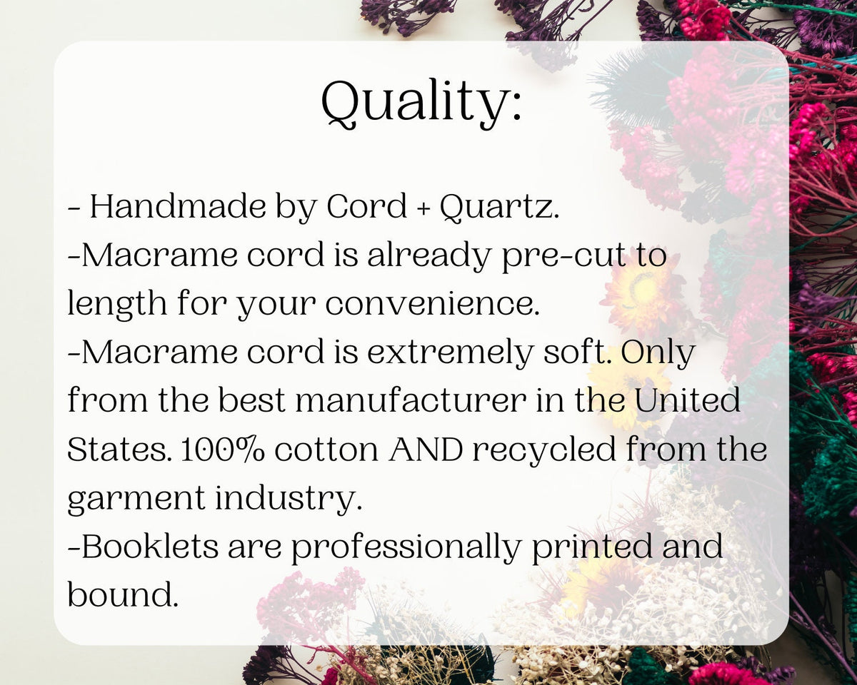 "May" Macramé Wall Hanging DIY Kit – Beginner-Friendly Boho Home Decor