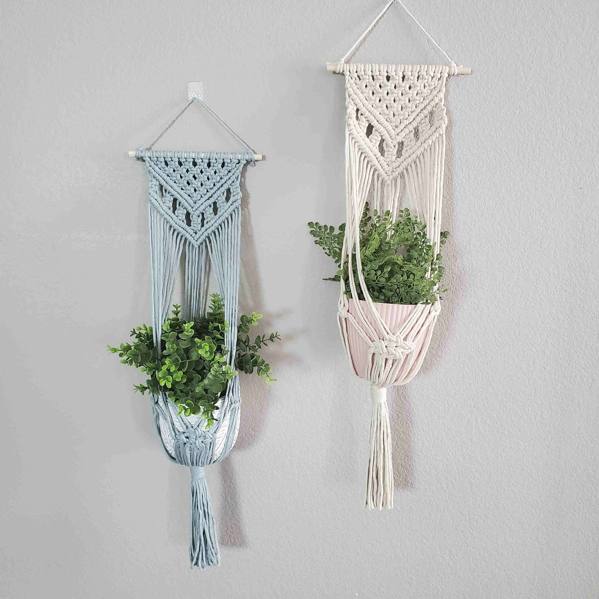 Macramé Plant Hanger DIY Kit – Beginner Boho Wall Decor Craft Kit