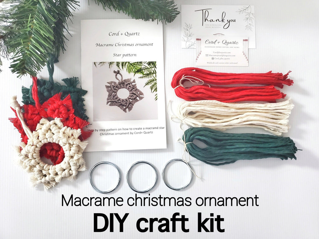 DIY craft Christmas ornament kit 3 pack