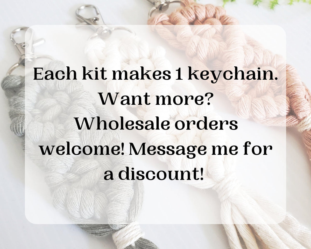 Macramé Keychain DIY Kit – Beginner-Friendly Mini Craft Kit & Gift Idea