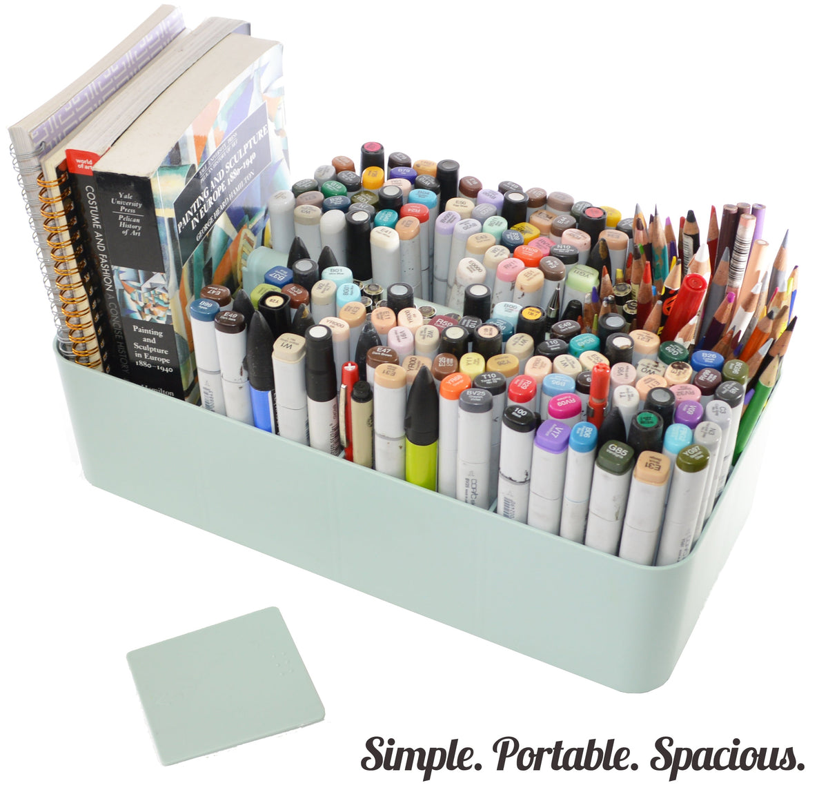 Enjoy Organizer - Stackable Portable Plastic Caddy with Handle | Desk, Makeup, Dorm Caddy(Made In Usa)