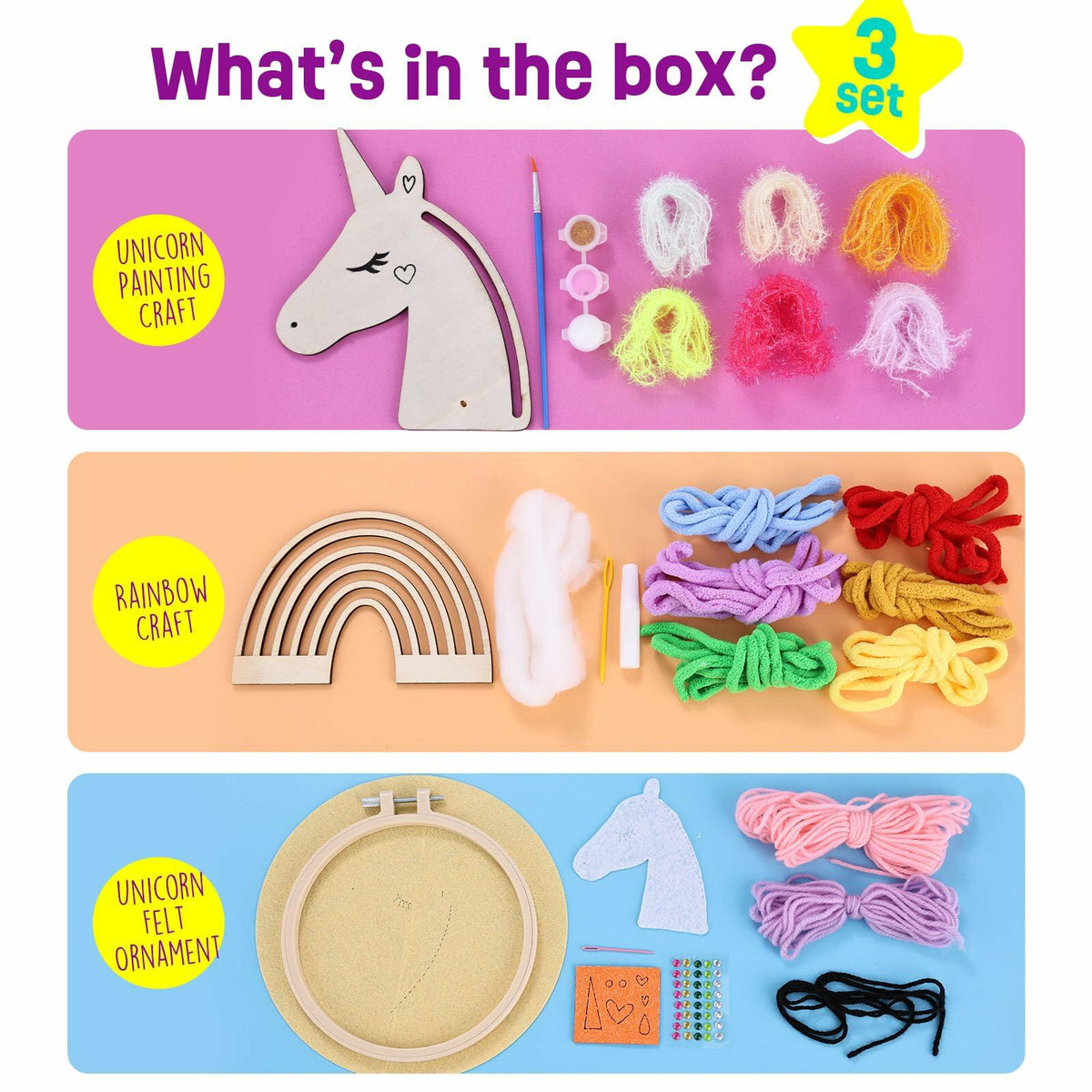 LAOESE Unicorn Sewing Craft Kit for Kids Ages 8-12 - Arts & Crafts Gift